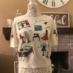 Alice + Olivia designer top sz L